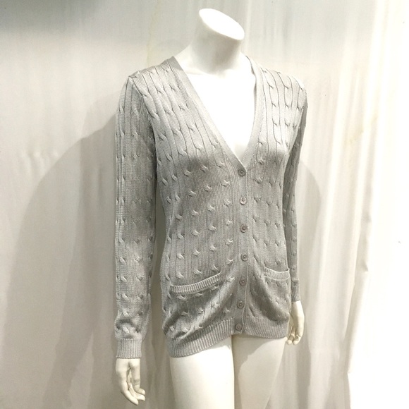 Ralph Lauren Black Label Womans Gray Silk Sweater - Picture 3 of 6